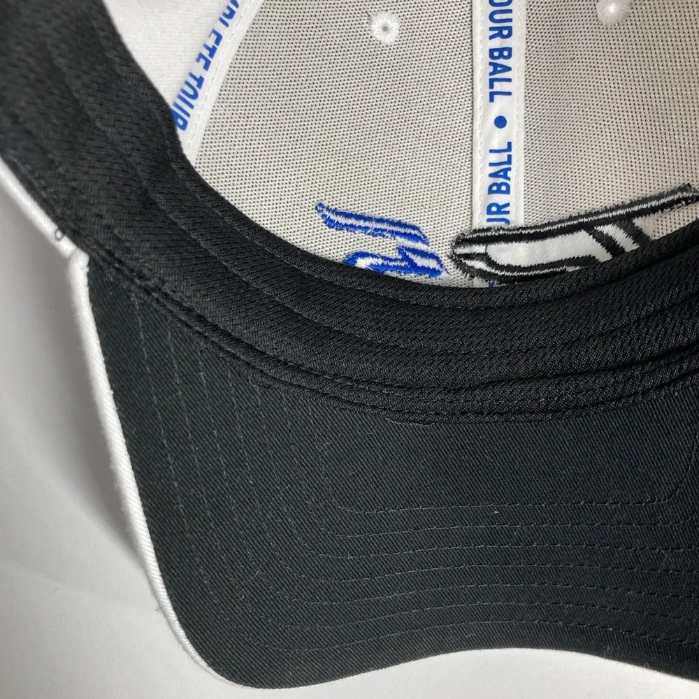 Taylor Made TP5 Tour Authentic Golf Hat Cap White Adjustable Stretch Embroidered